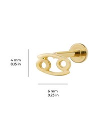 Resim Goldkupe Yengeç Burç Piercing-6468 