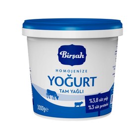 Resim Birşah Tam Yağlı Homojenize Yoğurt 3 Kg 