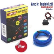 Resim Carub Araç İçi Torpido Ledi 12v İp Neon Mavi 2mt Br4327557 1 Adet 