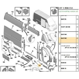 Resim Boxer Jumper Ducato3 Orta Direk Çıta Sağ Sinyal Delikli Bitapart Bpe309182-8547w3 