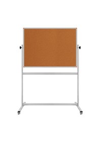 Resim Panda 90 x 120 CM Çift Taraflı 360 Dönerli Tekerlekli Mobil Mantar Pano - pan176 