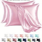Resim 1 adet Saten Yastık Kılıfı 50.8x76.2cm - Yumuşak 85gsm Kırışıklık Olmayan Polyester, Şık Zarf Kapama, Makinede Yıkanabilir, Yurt ve Misafir Odası Dekoru için İdeal, Beyaz/Siyah, Yurt Odası Temel Gereksinimleri|Şık Yastık Kılıfı|Pürüzsüz Dokusu, Yatak için Yastık Kılıfları 