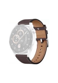 Resim 20 Mm Evrensel Deri Saat Kayışı - Ayarlanabilir Yedek Kayış - Kahve Kahverengi 