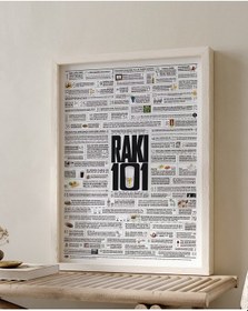 Resim Anason İşleri Rakı 101, Poster 50x70cm 