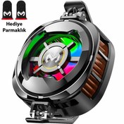 Resim Memo CX06 Ios Android Soğutucu 15W Manyetik + Arka Klips 2'si 1 Arada Yarı Iletken Soğutma Fanı Radyatörü 