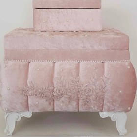 Resim Duru Çeyiz Sandıkları Şenay İkili Çeyiz Sandığı pembe 