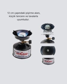 Resim Hnrlıshp Kompakt Kamp Ocağı Seti Gaz Tüplü Ayarlanabilir Alevli 400g Hafif Tasarım 