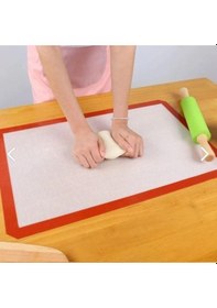 Resim Yanmaz Ve Yapışmaz Slikon Pişirme Matı Yıkanabilir Pişirme Kağıdı 40-30 Cm Fırın Tepsi Matı 