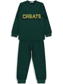 Resim Civil Boys Create Baskılı 6-9 Yaş Pijama Takımı - Yeşil - Yeşil / 9-10 Yaş 
