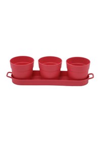Resim Poliwork 3'lü Set Kaktüs Saksı Mix 0,11 Lt 235 60 60 Mm 48289758 