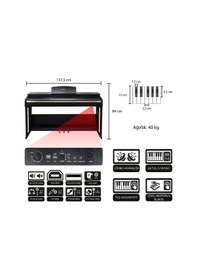 Resim Jwin Sapphire Sdp-214 Çekiç Aksiyonlu 88 Tuşlu Dijital Piyano + Tabure - Siyah 