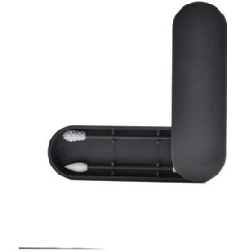 Resim Silikon Çubukla Çubuk Yeniden Kullanılabilir Pamuklu Çubukla Kulak Temizleme Çubuğu Çift Kafa 