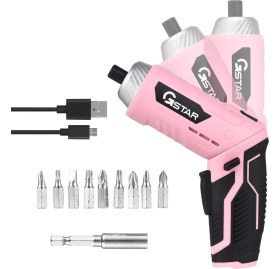 Resim Zuomee Kablosuz Elektrikli Tornavida Seti LED Işıklı USB Şarjlı 240 Rpm 9crv Uçlar Manyetik Uzatma (Yurt Dışından) 