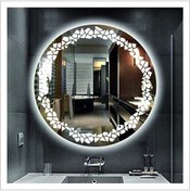 Resim GLOBAL LED MIRROR 90 Cm Beyaz Ledli Tasarım Kumlamalı Banyo Aynası Makyaj Aynası Işıklı Ayna 