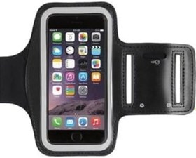 Resim Corcoz İphone 15 Cep Telefonu İle Uyumlu Spor Kol Bandı, Koşu için Telefon Tutucu, Anahtar ve Kulaklık Girişli, Siyah 