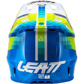 Resim Leatt Moto 7.5 cross enduro motosiklet kaskı + Velocity 4.5 gözlük Pixel Mavi beyaz fluo XL 