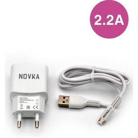 Resim Novka NVK09 Micro Usb Girişli 2.2 A Şarj Cihazı 