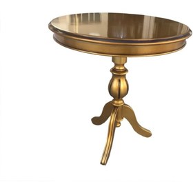 Resim BENGİ TİCARET Fiskos 17379 Baba ayak Model Parlak Kayın Arslan ayak MDF Parlak Gold El Yapım 