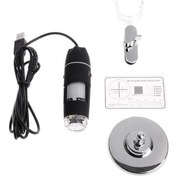 Resim Pazly Usb Mikroskop 1600x Büyütme, Android/ios Uyumlu, Taşınabilir, 8 Led, Siyah, Optik Sürücü İçerikli 