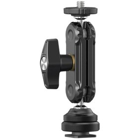 Resim ulanzi R098 Double Ball Head Magic Arm (1/4"-20 ve Cold Shoe) 
