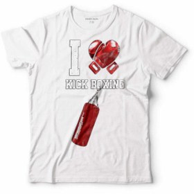 Resim Kendim Seçtim I Love Kıck Boxıng Boks Eldiveni Çocuk Tişört 