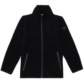 Resim U.S. Polo Assn. Erkek Çocuk Fermuarlı Siyah Polar Sweatshirt 50298067-VR046 