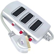 Resim shopwave SCART DAĞITICI 3 Lİ SİLVER BUTONLU (ELEKTROMER) (5047) 