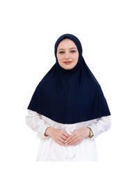 Resim Modish Group Tek Parça Hazır Başörtüsü Türban Şal Kolay Takılan Uzun Şal Viskon Lacivert 