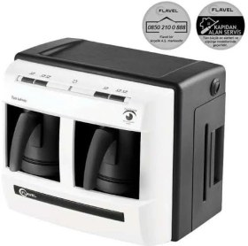 Resim Flavel Flavel FLV200 Türk Kahvesi Makinesi Beyaz Cıftlı- Arçelik Servis Garantili 