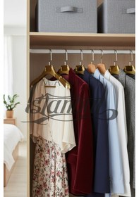 Resim Ceket Askısı 38 Cm Gold Plastik Bluz Elbise Kıyafet Askısı Ev Tipi 3 Adet Diğer 