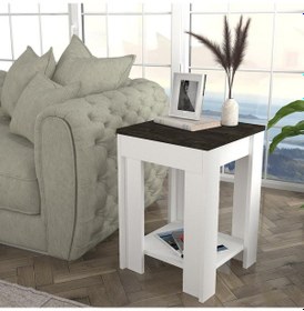 Resim Dekorister Done Yan Sehpa Beyaz-Rebab 