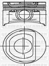 Resim YENMAK 31-04266-000 Piston Segman Std 72 Mm (FİAT: ALBEA DOBLO 71745097 (WC318963) (FİYAT:4 ADET İÇİNDİR) 