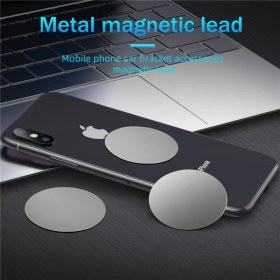 Resim GongtuShop 5 Adet Siyah 40X40MM Tarzı Manyetik Araç Telefonu Tutucu Için Manyetik Metal Plaka Disk Evrensel Demir Levha Etiket Telefon Standı Montajı Için Otomatik Adsorpsiyon (Yurt Dışından) 