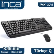 Resim TREND Inca IMK-374U Multimedya Usb Q Klavye Mouse Set 