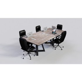 Resim NT Concept Ntconcept Quen Doğal Ağaç Toplantı Masası100cm-200cm 