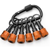 Resim Reedark 1/4 İnç Altıgen Şaft Alüminyum Alaşım Tornavida Ucu Tutucu Taşınabilir Anahtarlık Uzatma Çubuğu 