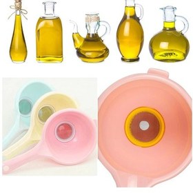 Resim Sıvı Yağ Süzgeci - Huni Şeklinde Süzgeç Çok Renkli 