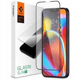 Resim Spigen Glas.Tr Slim FC HD iPhone 13 Mini Cam Ekran Koruyucu 