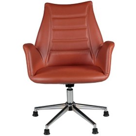 Resim Spıder Kahverengi Deri Misafir Koltuğu Kahverengi 