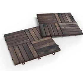Resim Peri Store Akasya Ahşap Yer Karosu, Espresso 30X30 Cm, 10'lu Paket, 0.9 M² Yer Kaplama 