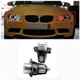 Resim Bmw E90 E91 3 Serisi Led Melek Gözü İşaret Ampulleri 10w 2 Adet Beyaz Kırmızı Mavi Sarı Hatasız 2 Adet Beyaz 6500k 