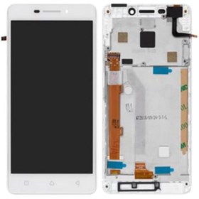 Resim Lenovo P1M Lcd Ekran Dokunmatik Beyaz Çıtalı 