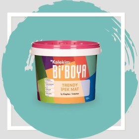 Resim Bi'Boya İpek Mat Trendy Marmaris Mavisi 7.5 Lt 