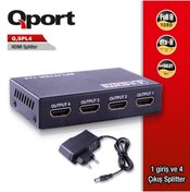 Resim Genel Markalar Qport Q-spl4 1 Giriş 4 Çıkış Fhd Çoklayıcı 