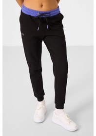 Resim Tommy Life Siyah Kapüşonlu Pamuklu Renk Bloklu Kadın Eşofman Takım - 95327 Siyah 