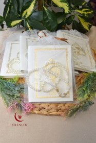 Resim Yasin Tül Kese Termoderi Kaplı-arapça Türkçe Okunuşlu Ve Mealli Mevlid Ve Bebek Hediyeliği 10 Adet Beyaz 