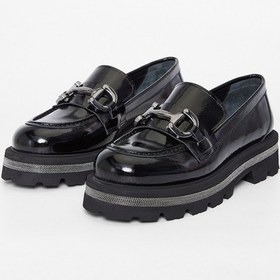 Resim Valmenti Kadın Siyah Rugan Deri Loafer Ayakkabı 33 77501 Bn Ayk Sk23/24 Siyah 