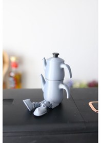 Resim 3dprototürk Dekoratif Obje Çay Köşesi Çaydanlık Figürü Ayaklı Çaydanlık 8cm 