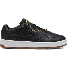 Resim Puma Court Classic Lux Erkek Günlük Ayakkabı 39501911 Siyah Çok Renkli 