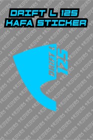 Resim TRİDERS Mondial Drift L 125 Kafa Sticker Etiket 
